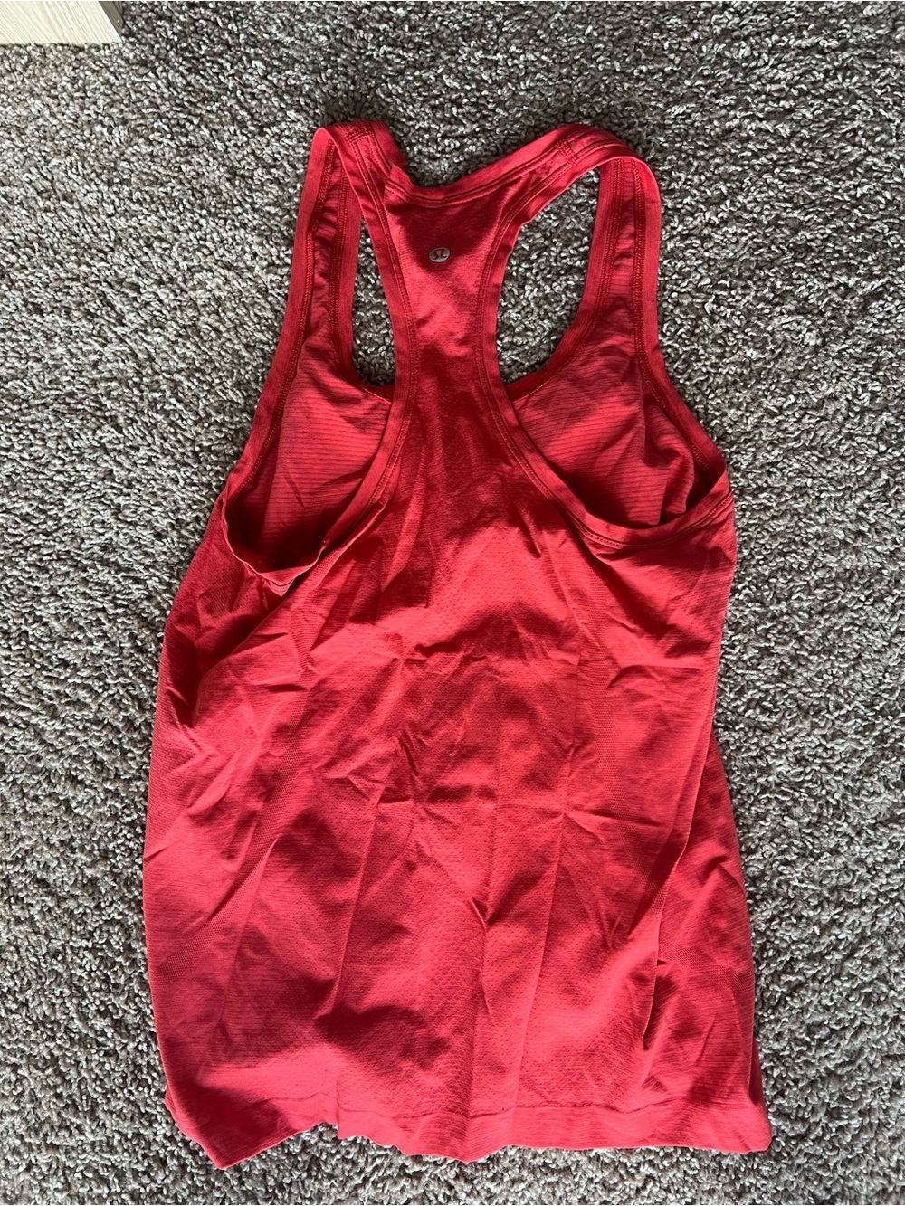 lululemon athletica Red Racerback Tank Top